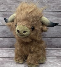 Fluffy Highland Cow Plush Soft