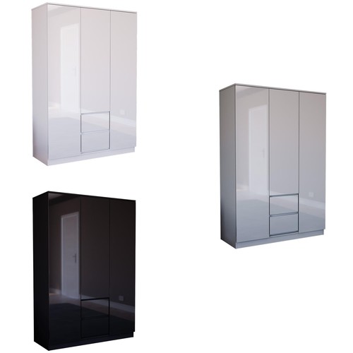 Modern wooden wardrobe high - modern,