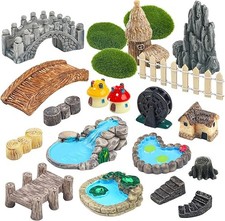 21pcs Fairy Garden Miniatures