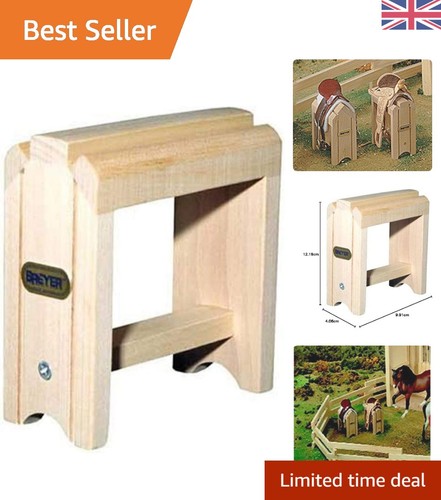 Natural wood saddle rack - saddle,