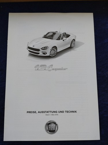 Fiat 124 spider prices - fiat,