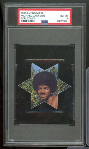 Michael jackson card - jackson, 1975