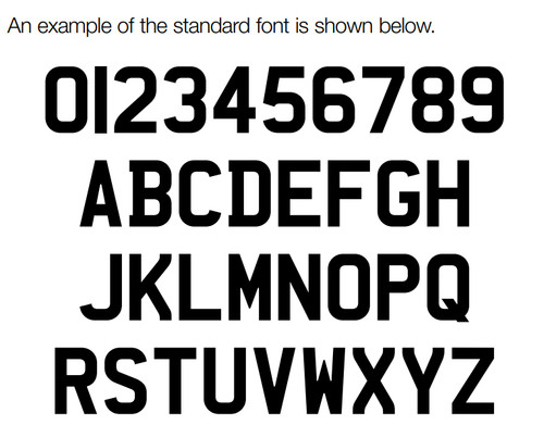 Printed car registration - 3d, 4d