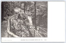 Caldeno Falls, Delaware Water Gap, Pennsylvania (1908) - Antique Postcard