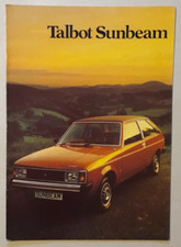 Talbot sunbeam range brochure - sunbeam,