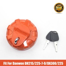 FUEL CAP & KEY - Fit For Daewoo DH215/225-7-9/DX300/225/220-7/150DX60 Excavator
