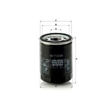 MANN W713/29 Oil Filter 100mm