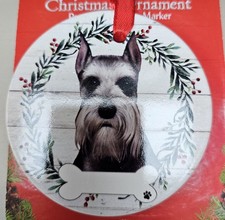 Schnauzer Ornament - E & S