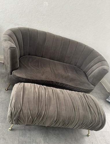 Sofa and footstall - and,