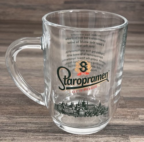 Staropramen half pint beer - staropramen,