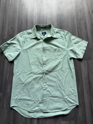 Mens gant short sleeve mint - mens,