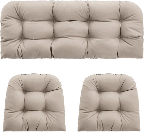 Taupe outdoor wicker chair - outdoor,