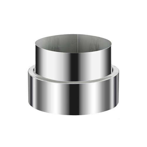 Silver flue pipe reducer for - silver,
