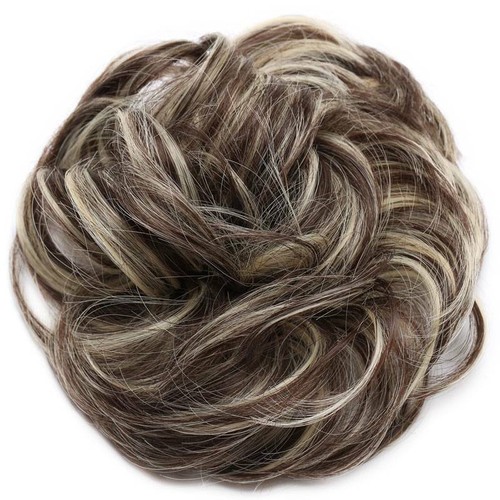 Natural curly bun - natural, hair