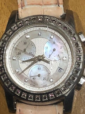 Exquisite Swiss Made Saint Honore WR50M Quartz Unisex Leather Watch - 35mm