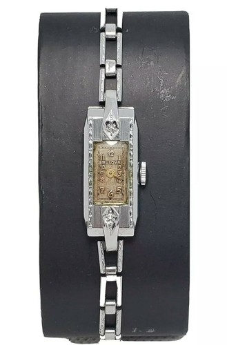 Ladies art deco bulova with - ladies,
