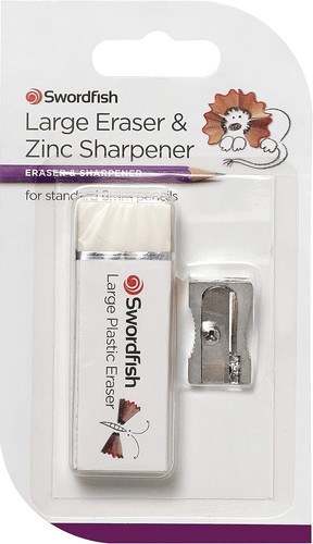 Swordfish large eraser and - eraser,
