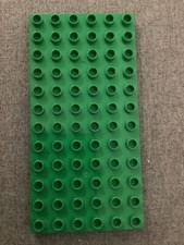 Duplo Lego Base Board Building Board Green 6 x 12 studs in size in Good Con