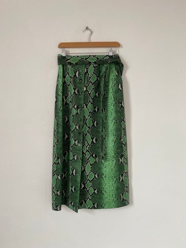 Zara skirt medium green snake - zara,