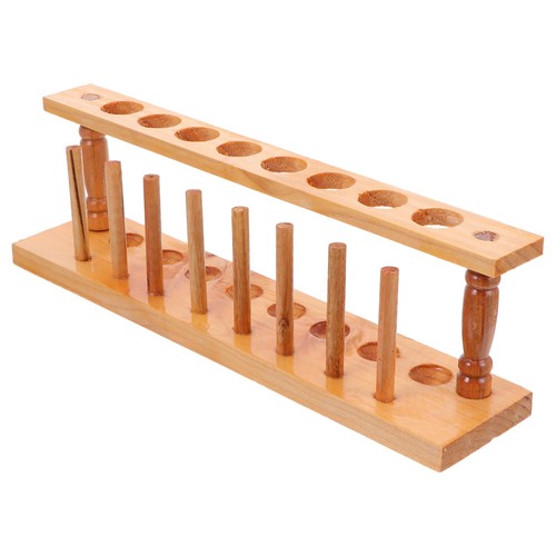 Wood test tube rack - wood,