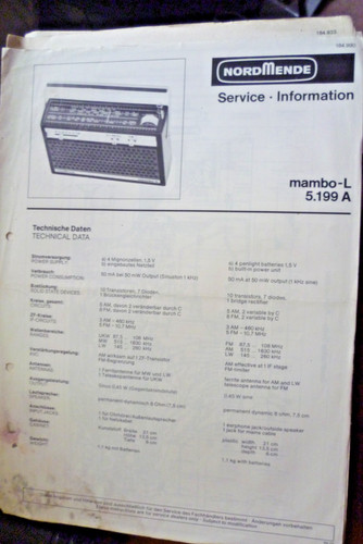 Nordmende mambo 199 a - mambo-l,