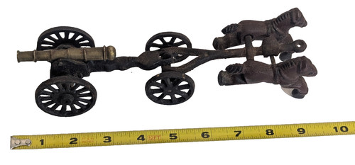 Lot vtg cast iron horses - vtg,