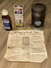 Antique Wrights Coal Tar Burner.