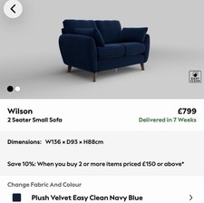 NEXT Wilson 2 Seater Small
