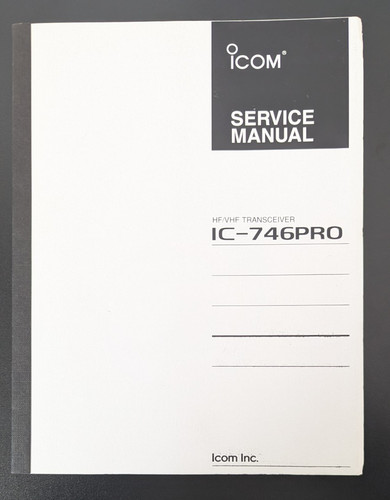Icom 746pro service manual - icom,