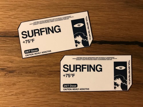 Surfer stickers vintage - stickers,