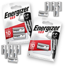 ENERGIZER CR123 Batteries Photo Camera 3V Lithium Ultra DLCR123 123 Long Expiry