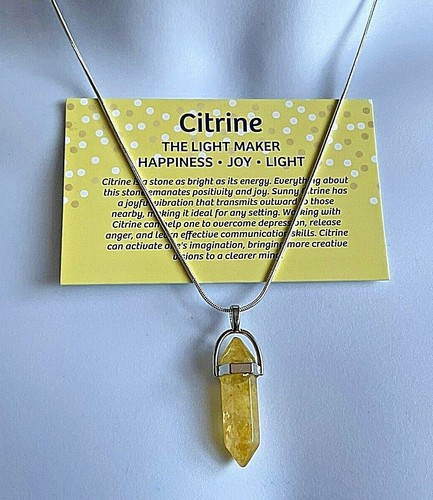 Citrine pendant genuine - citrine,