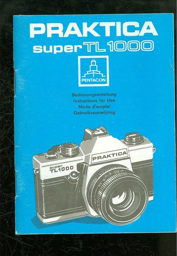 Praktica super tl1000 user - praktica,