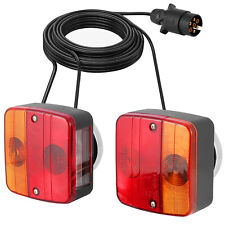 12V Magnetic Trailer Tail Light 4.5m Stop Indicator License Plate Light Tractor