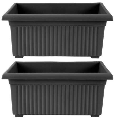 53cm black trough plant - 53cm,