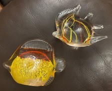 2x Vintage Hand blown End Of