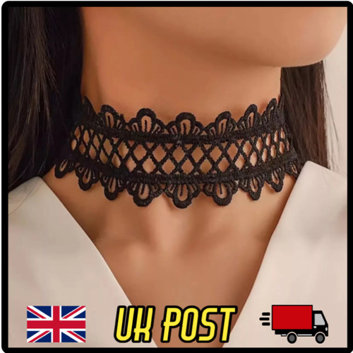 Lace choker necklace - choker,