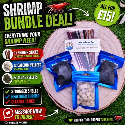 Shrimp food bundle - uk, sticks