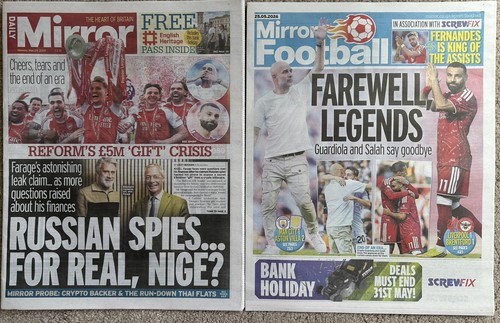 Daily mirror 25th - daily,