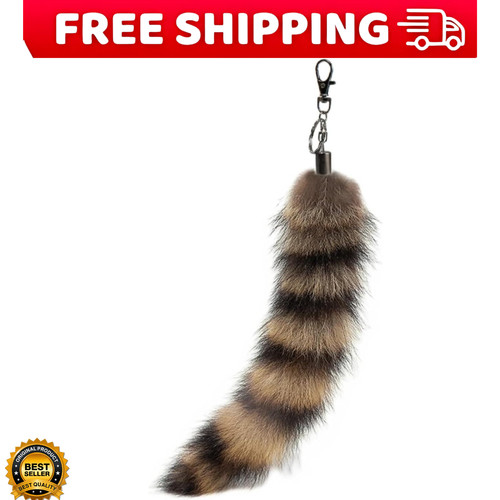 Fluffy therian raccoon tail - therian,