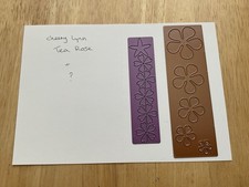 Cheery Lynn Tea Rose plus another Build a Flower Die.  Free P&P