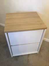 m&s 2 drawer bedside table