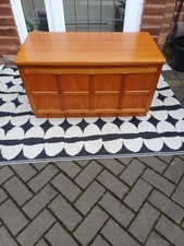 Vintage Teak Nathan Mid Century Teak Media TV Cupboard Cabinet Can Deliver 