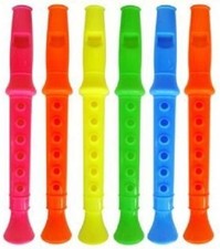 12 x Novelty Plastic Flutes