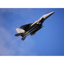 Military USA Air Force F-15E Strike Eagle Aircraft Canvas Wall Art Print Poster