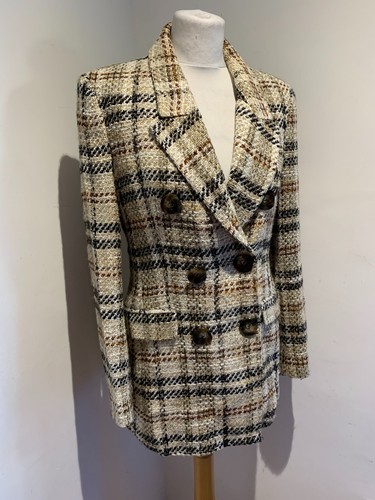 Zara boucle tweed blazer - tweed,