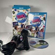 BOXED WII U SING PARTY BUNDLE 1  MICROPHONE AND GAME COMPLETE KARAOKE -COMPLETE