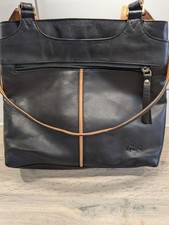 Gigi Black Leather Medium Bag