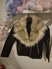 Girls Faux Leather Biker