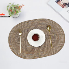 1/4/10Pcs 35X50Cm Oval Braided